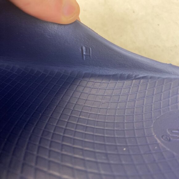 OOFOS OOahh Size 11 Womens 9 Mens Slip On Slide Recovery Sandals Blue,Comfort - Picture 9 of 12